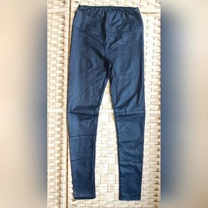 7 For All Mankind Faux Leather Black Moto Leggings Rock n Roll